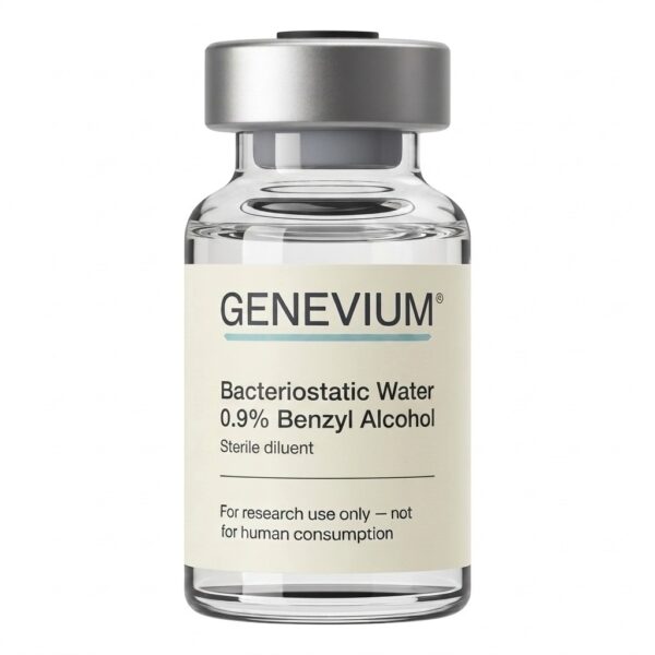 GENEVIUM GHK-Cu copper peptide research vial on white background